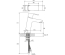 Змішувач для умивальника Ravak 10° Free без відкривання стоку TD F 014.00, X070129