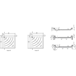 Піддон для душових кабін Ravak ANGELA 80 EX, квадратний, акрил, A004401320