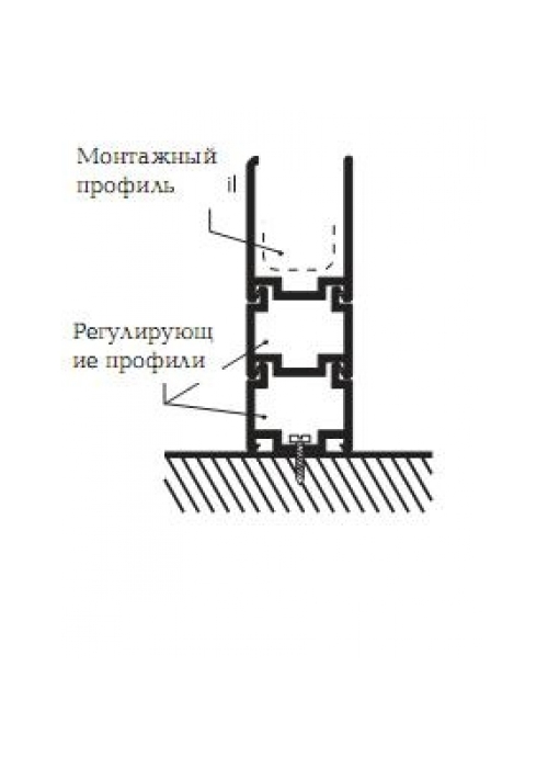 Регулюючий профіль Ravak BLNPS для душових штор/кабін, алюмінієвий полірований, E778801C1900B