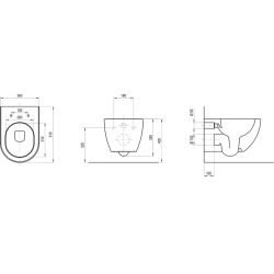  Подвесной унитаз Ravak с сиденьем WC Uni Chrome RimOff  X01794