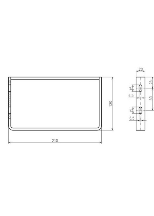 Кронштейн з рушником умивальника Ravak CLASSIC 400, B14000100P