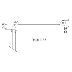 Держатель для стенки Ravak SUPERNOVA DSS,DSV,PSV белый, B130000001