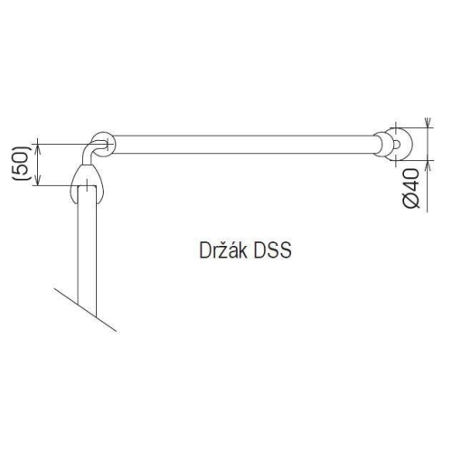 Тримач для стінки Ravak SUPERNOVA DSS, DSV, PSV білий, B130000001