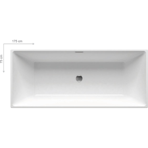 Ванна акрилова Ravak FREEDOM R 170x75 см XC00100021