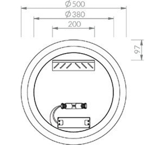 Дзеркало Ravak ORBIT I 500 з LED підсвічуванням