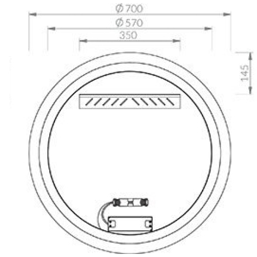 Дзеркало ORBIT I 700 з LED підсвічуванням