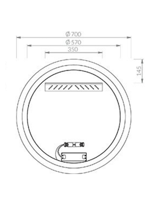 Дзеркало ORBIT I 700 з LED підсвічуванням