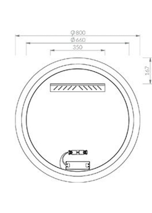 Дзеркало Ravak ORBIT I 800 з LED підсвічуванням