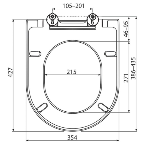 Сиденье для унитаза Ravak Uni Chrome, дюропласт, микролифт, с креплением, X01549