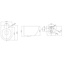 Підвісний унітаз Ravak WC CONCEPT OVAL RimOff, білий, RKUM000009