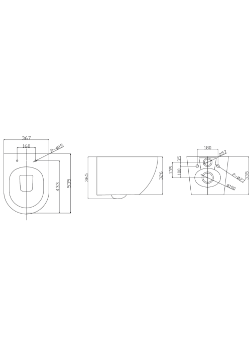 Підвісний унітаз Ravak WC CONCEPT OVAL RimOff, білий, RKUM000009