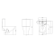 Унітаз компакт Ravak WC CONCEPT SLIM Combi RimOff із сидінням дюропласт soft-close, RKUM100010