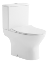 Унітаз компакт Ravak WC CONCEPT SLIM Combi RimOff із сидінням дюропласт soft-close, RKUM100010