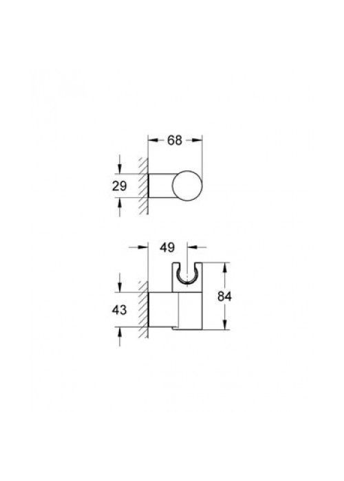 Тримач для душу GROHE RAINSHOWER, 27055000