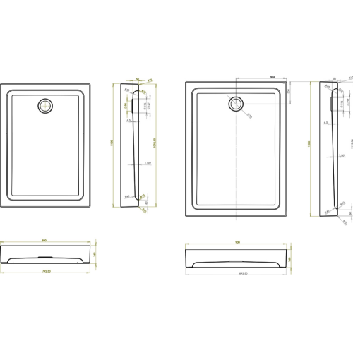 Душовий піддон RAVAK MODENA 120/90 ST XАU0000041