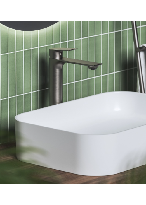 Смеситель  для умывальника Ravak Plan PN 014.00, без открывания стока Графит, X070653