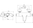 Термостатический настенный смеситель для ванны без лейки 150мм Ravak TERMO TE 082.00/150, X070046