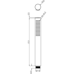 Лейка ручного душа Ravak Chrome 957.00, X07P007