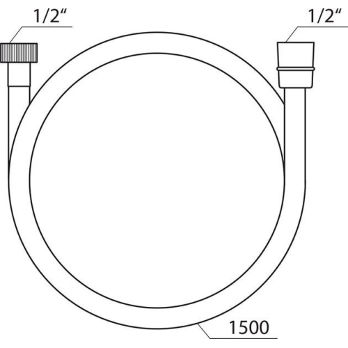 Душовий шланг для душу пластиковий SatinFlex 150 см Ravak 913.00, X07P176