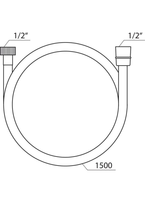 Душовий шланг для душу пластиковий SatinFlex 150 см Ravak 913.00, X07P176