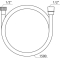 Душевой шланг для душа пластиковый SatinFlex 150 см Ravak 913.00, X07P176