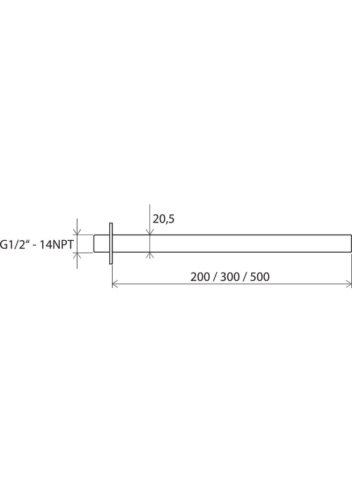 Кронштейн для верхнього душу 20 см Ravak 703.00, X07P178