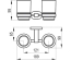 Тримач із двома склянками д/зубних щіток (скло) Ravak CR 220, X07P189