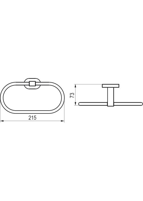 Тримач для рушника овальний Ravak CR 300, X07P190
