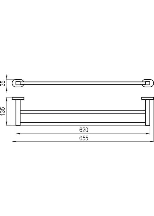 Держатель для полотенца 66 см Ravak CR 320, X07P193