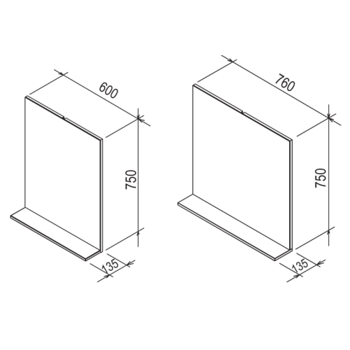 Дзеркало Ravak ROSA II 760, капучино, X000001298