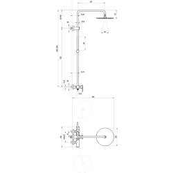 Душова система Ravak Spring SG 098.00CR Chrome (Хром) X070540