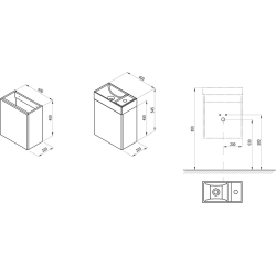 Тумба під міні умивальник Ravak SD Veda 400 X000001386