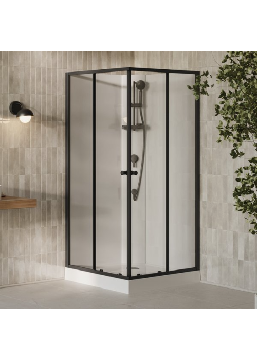 Душовий бокс квадратний Ravak X-Point Slim BOXSRV2 90x90 Transparent, алюміній, безпечне скло, X82277311Z1F