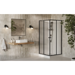 Душовий бокс квадратний Ravak X-Point Slim BOXSRV2 90x90 Transparent, алюміній, безпечне скло, X82277311Z1F