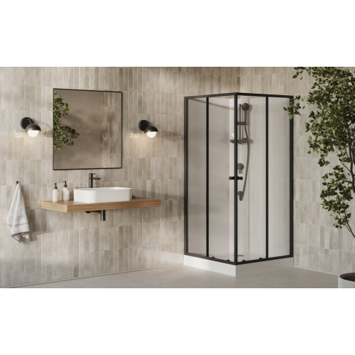 Душовий бокс квадратний Ravak X-Point Slim BOXSRV2 90x90 Transparent, алюміній, безпечне скло, X82277311Z1F