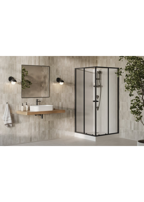 Душовий бокс квадратний Ravak X-Point Slim BOXSRV2 90x90 Transparent, алюміній, безпечне скло, X82277311Z1F