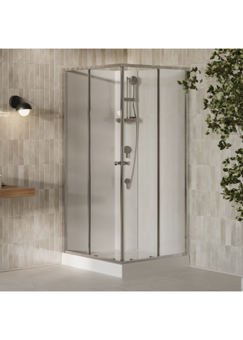 Душевой Бокс Квадратный Ravak X-Point Slim BOXSRV2 90x90 Transparent, алюминий, безопасное стекло, X8F277C11Z1F
