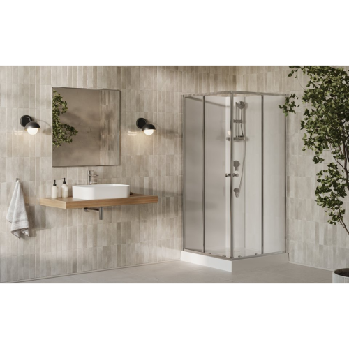 Душовий бокс квадратний Ravak X-Point Slim BOXSRV2 90x90 Transparent, алюміній, безпечне скло, X8F277C11Z1F