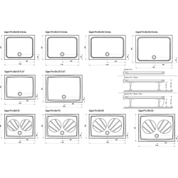 Піддон для душових кабін Ravak GIGANT 100x80, прямокутний, XA01A401210