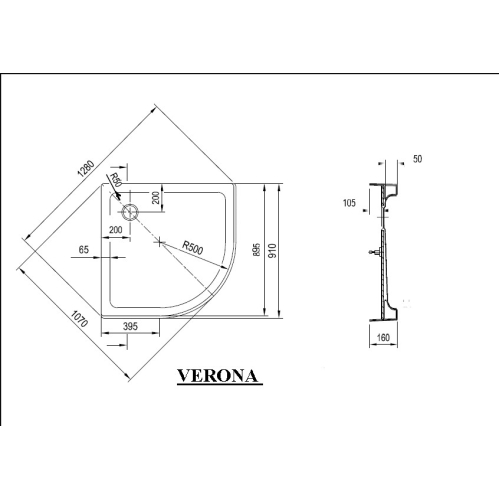 Піддон Ravak Verona 90 ST R-500 XАU0000035