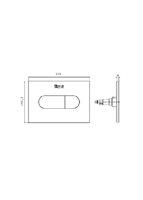 Кнопка змиву Roca Duplo Nova White A890222200