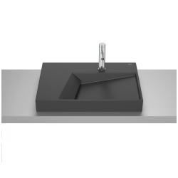 Умивальник керамічний Roca Horizon 600x420 мм Black matt A32727608B