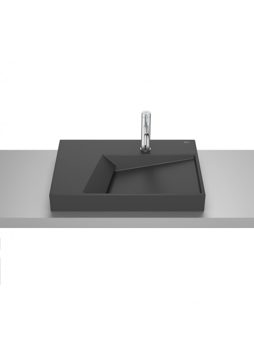 Умивальник керамічний Roca Horizon 600x420 мм Black matt A32727608B