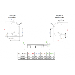 Душовий піддон RADAWAY Patmos E, 100x80, 4P81155-03L