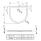 Душовий піддон RADAWAY Delos P, 100x90, 4Z19035-03N