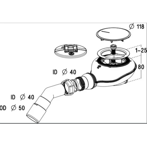 Сифон для піддону Radaway Turboflow TB21