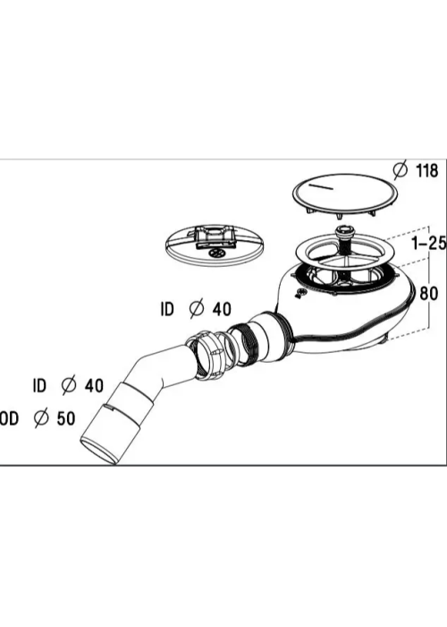 Сифон для піддону Radaway Turboflow TB21