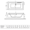 Ванна акрилова RADAWAY ARIDEA Lux 170x80 (WA1-25-170x080U) + ніжки (NWE-68) + сифон R135L