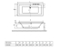 Ванна акрилова RADAWAY ARIDEA Lux 170x80 (WA1-25-170x080U) + ніжки (NWE-68) + сифон R135L