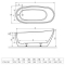 Ванна акрилова RADAWAY NIKIA 175x78x60 (WA1-41-175x078U-B)